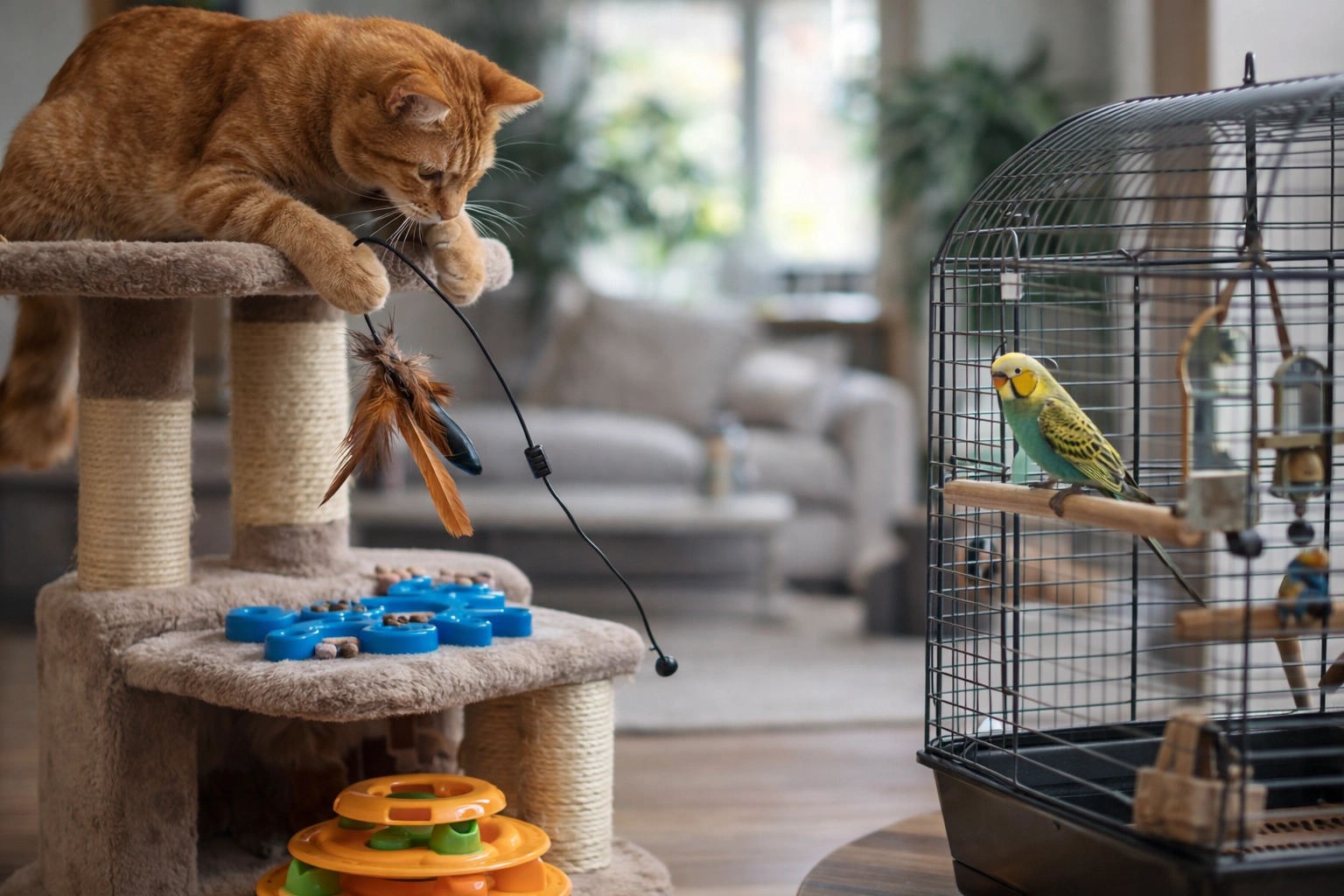 Parkiet en kat in één huis: zo hou je het veilig (met slimme tips & een verrassend Japans verhaal)