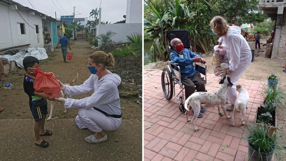 Monika Silva aan het werk in Ecuador. Van Silva's Facebookpagina.