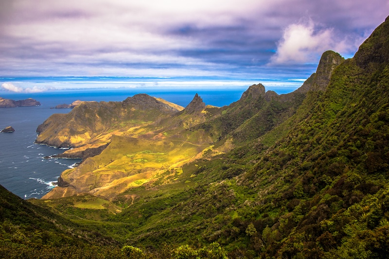 Robinson Crusoe-eiland in de Juan Fernández-archipel