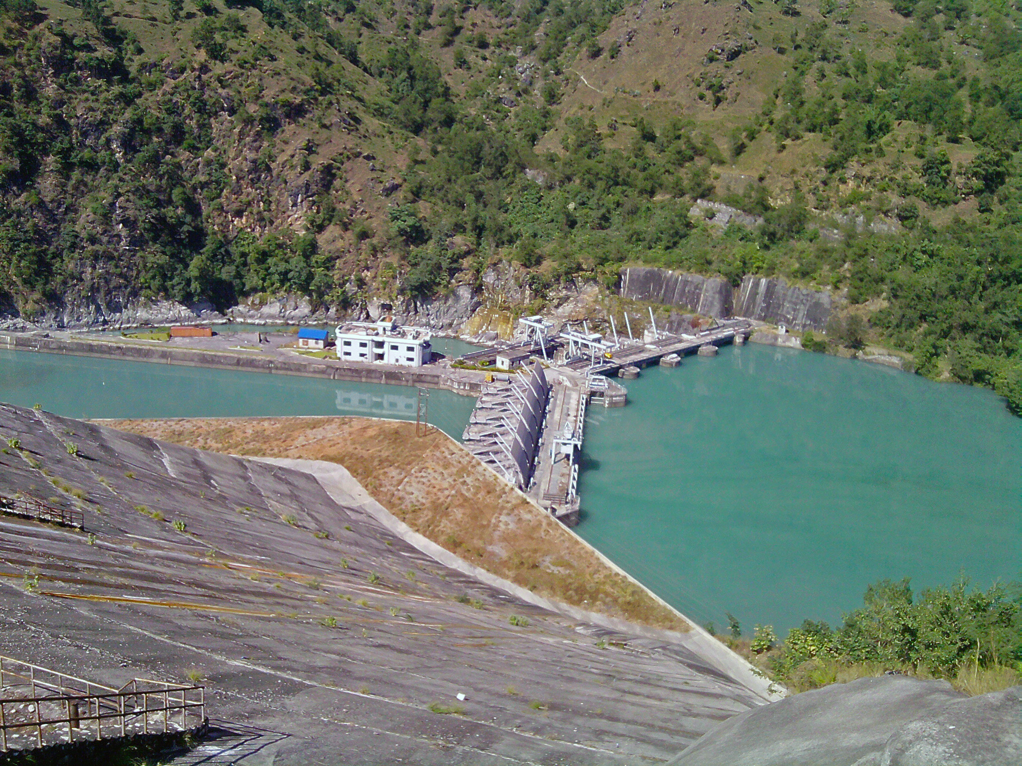 De waterkrachtdam van Kaligandaki.