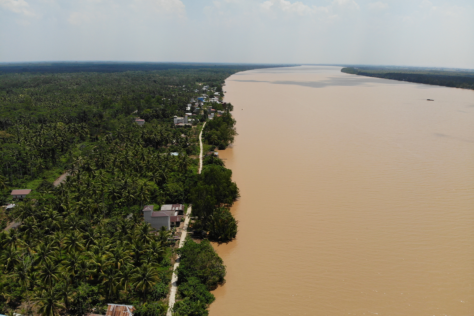 Kahayan-rivier in Centraal Kalimantan