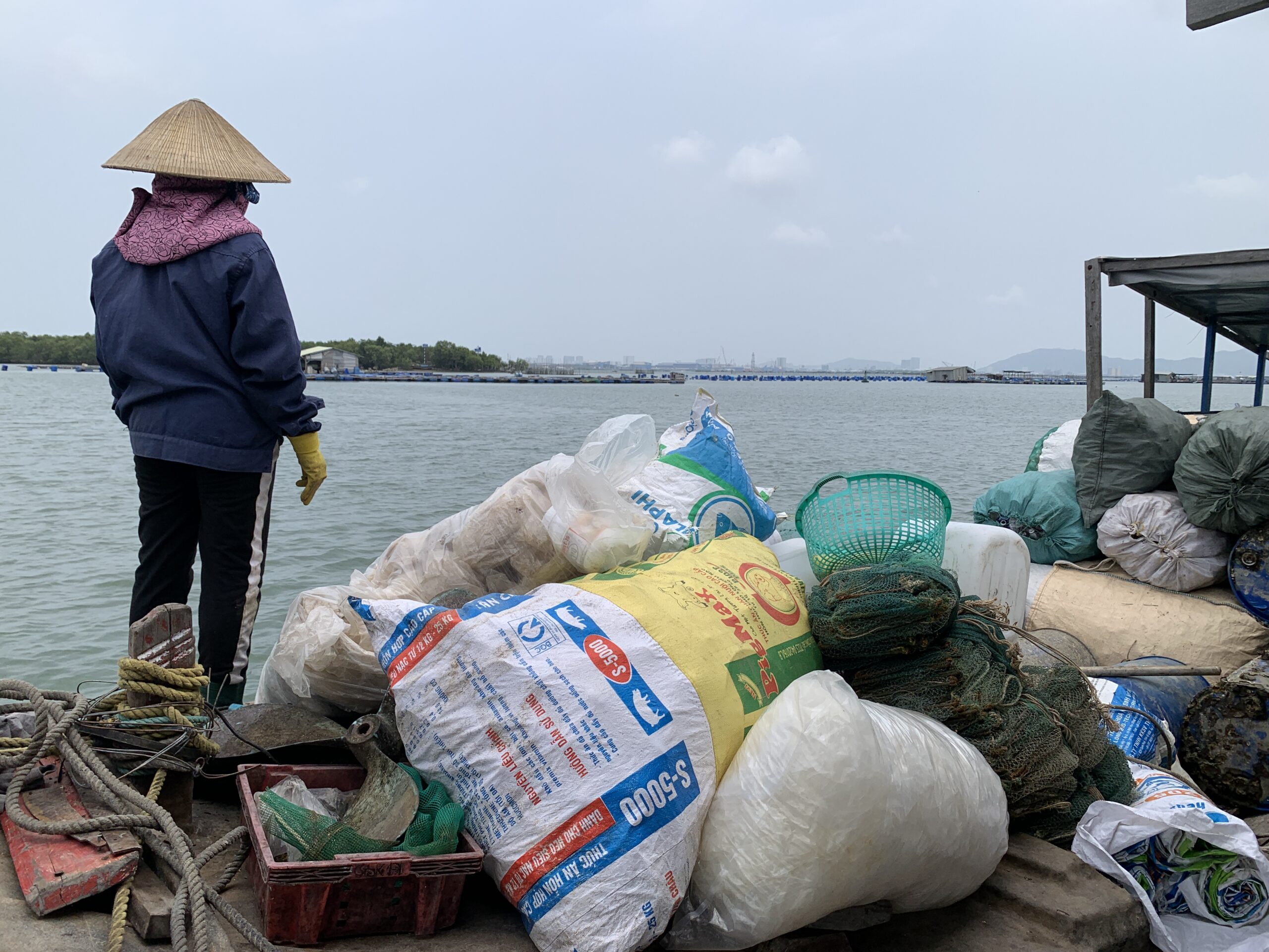 Plastic afval in Vietnam. 
