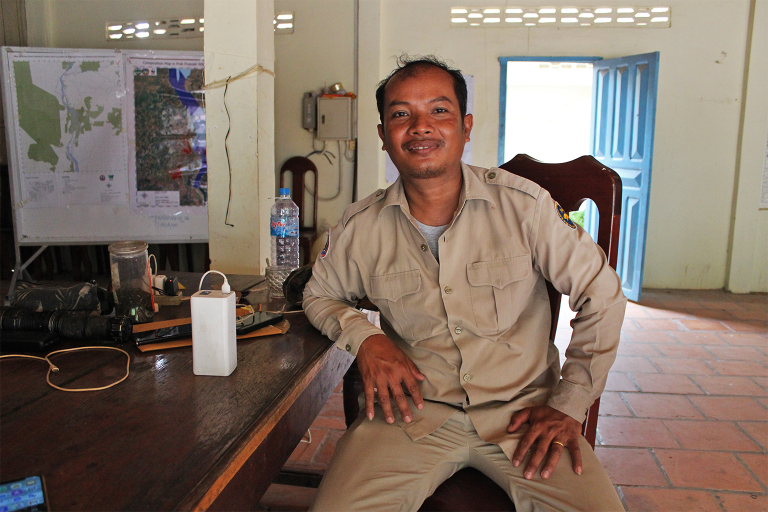 Veang Tino, een patrouille in het Kampi Conservation Center
