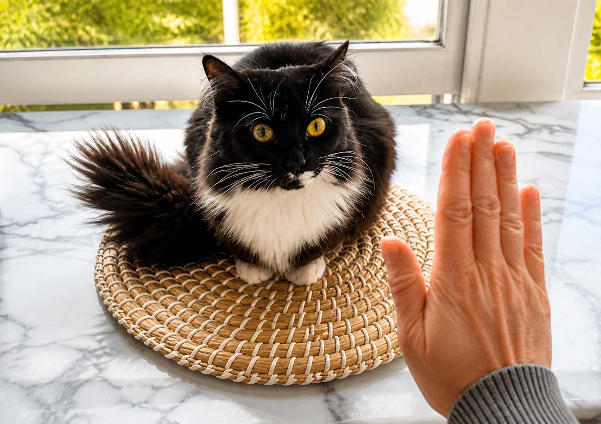 Teach-Your-Cat-to-Stay-on-Cue